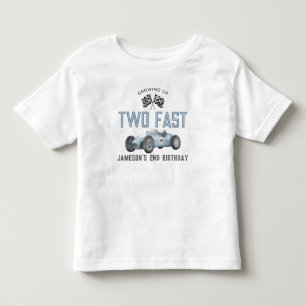 Bebé Camiseta del Niño Cumpleaños del Auto Azul de Carr
