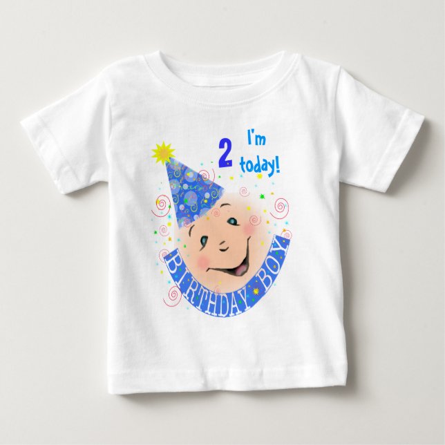 Bebé Camiseta del niño de cumpleaños de cara (Anverso)