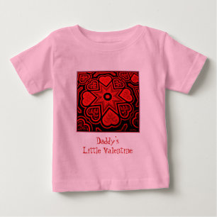 Bebé Camiseta del niño de 'Daddy's Little Valentine'