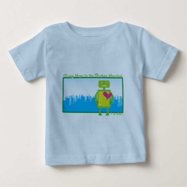 Bebé Camiseta del niño de HeartBot (Anverso)