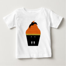Camiseta del niño de la magdalena de Halloween