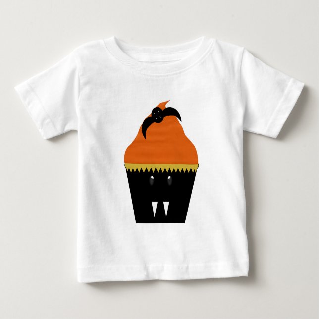 Bebé Camiseta del niño de la magdalena de Halloween (Anverso)