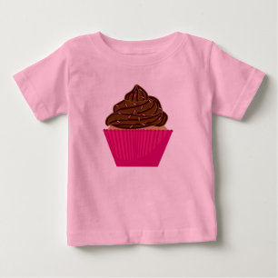 Bebé Camiseta del niño de la magdalena del chocolate