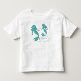 Bebé Camiseta del niño de la sirena con el texto