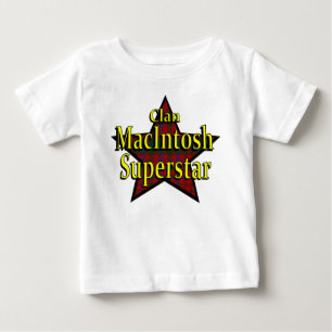 Bebé Camiseta del niño de la superestrella de Macintos