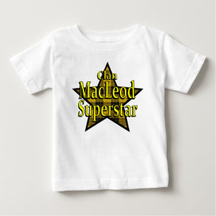 Bebé Camiseta del niño de la superestrella de MacLeod