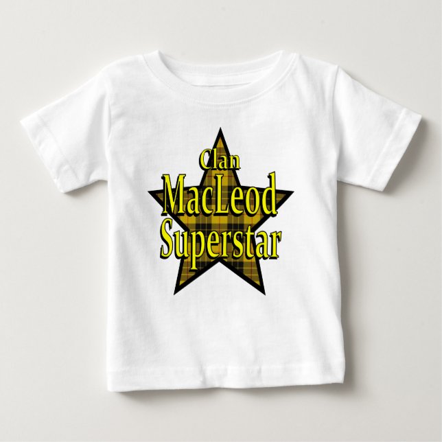 Bebé Camiseta del niño de la superestrella de MacLeod (Anverso)