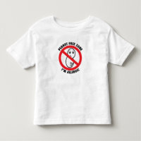 Camiseta del niño de la zona franca del cacahuete