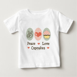 Bebé Camiseta del niño de las magdalenas del amor de la
