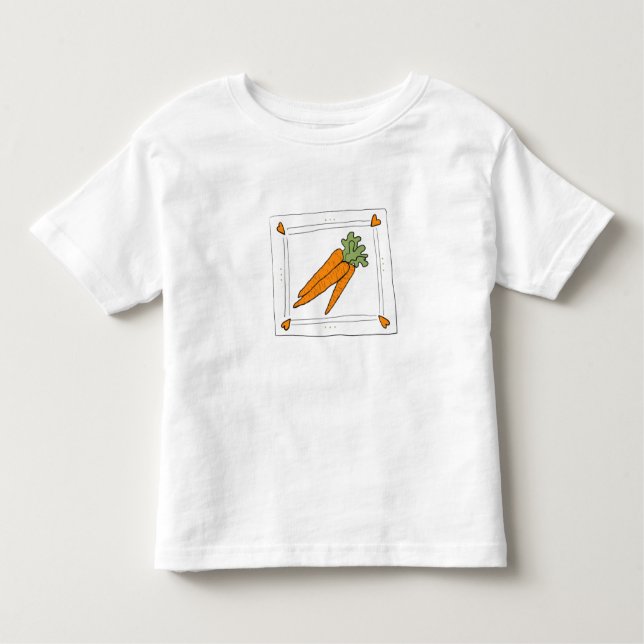 Bebé Camiseta del niño de las zanahorias (Anverso)