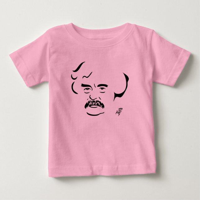 Bebé Camiseta del niño de Mark Twain (Anverso)