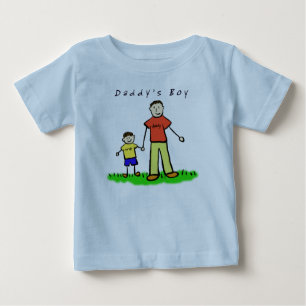 Bebé Camiseta del niño de papá (Brunette dibujando a am