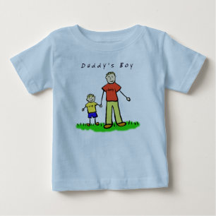 Bebé Camiseta del niño de papá (lado delantero de dibuj