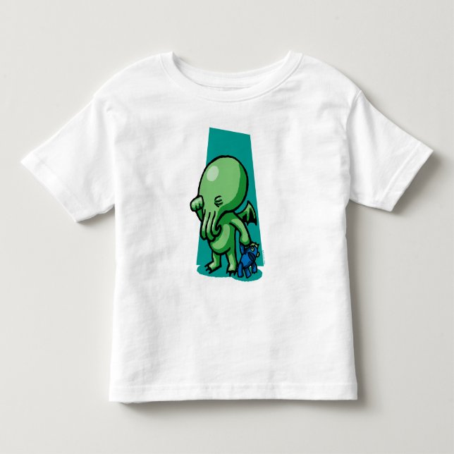 Bebé Camiseta del niño de Sleepytime Cthulhu (Anverso)