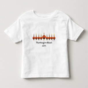 Bebé Camiseta del niño de Thanksgivukkah