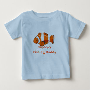 Bebé Camiseta del niño del compinche de la pesca del