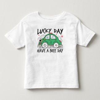 Bebé Camiseta del niño del Día de la Suerte del Coche V