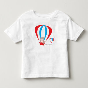 Bebé Camiseta del niño del globo del oso de peluche