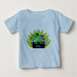 Bebé Camiseta del niño del infante de Dj-asaurus