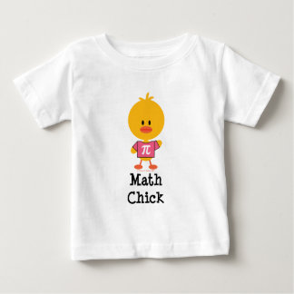 Bebé Camiseta del niño del polluelo de la matemáticas