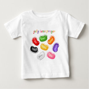 Bebé Camiseta del niño del rezo de la haba de jalea
