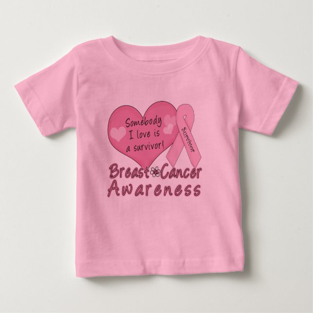 Bebé Camiseta del niño del superviviente del cáncer de (Anverso)