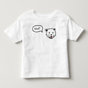 Bebé Camiseta del niño del tejido de Westie