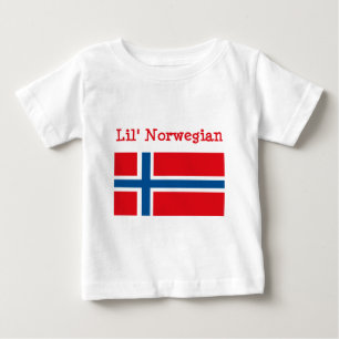 Bebé Camiseta del noruego de Lil