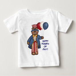 Bebé Camiseta Del Oso 4 De Julio