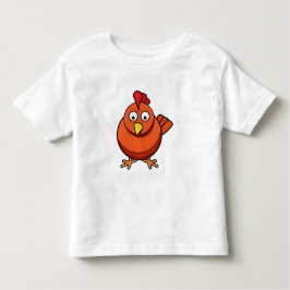 Bebé Camiseta del pollo del dibujo animado de los niños