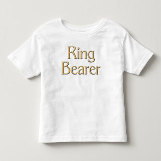 Bebé Camiseta del portador de anillo dorado