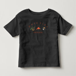 Bebé Camiseta del recuerdo de Toucan del volcán de la