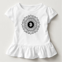 Camiseta del volante de BITCOIN/HENNA-Girl
