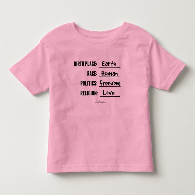 Bebé Camiseta del volante del niño de la tierra del (Anverso)