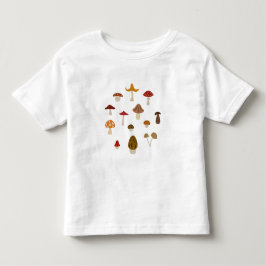Bebé Camiseta del volante del niño de las setas del
