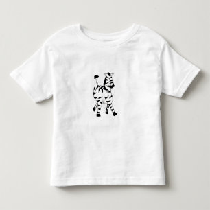 Bebé Camiseta demasiado linda de la cebra de los niños