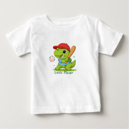 Bebé Camiseta deportiva de dinosaurio T-Rex de béisbol 