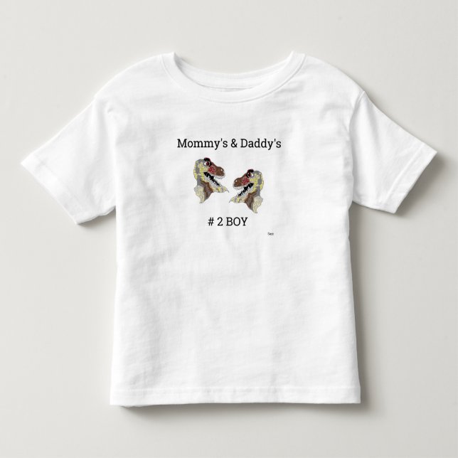 Bebé Camiseta : Dinosaurios de párvulos (Anverso)