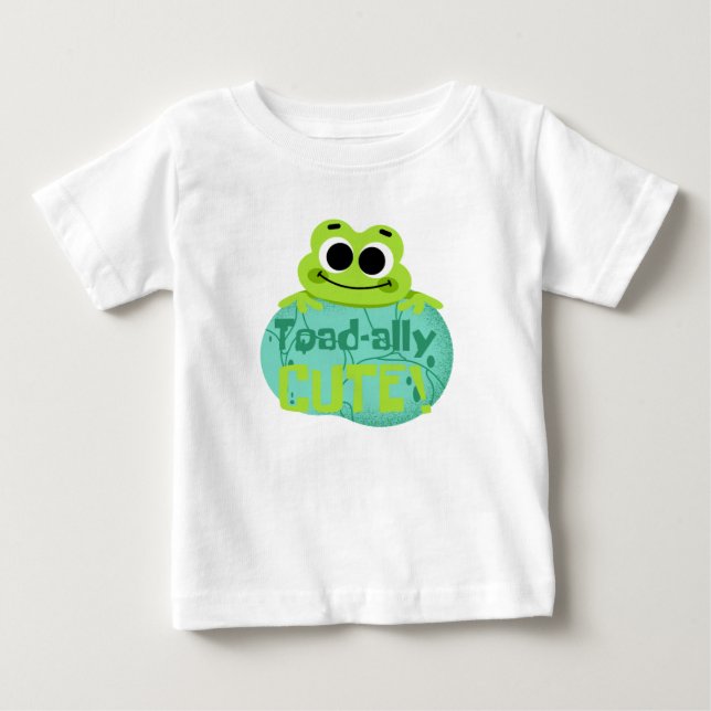 Bebé Camiseta divertida con ilustración de rana "Totalm (Anverso)