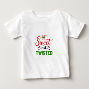 Bebé Camiseta divertida de Caña de Caramelo para las fi