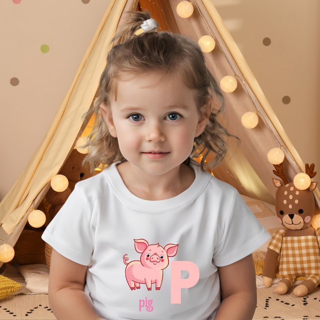 Bebé Camiseta divertida de cerdito para pequeños (Subido por el creador)