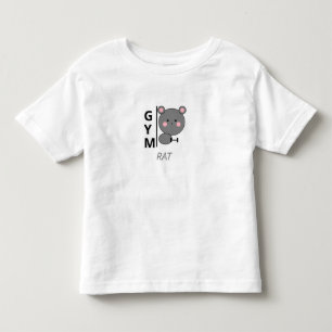 Bebé Camiseta divertida de fitness - Rata de gimnasio K