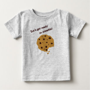 Bebé Camiseta Divertida de Galleta con Chips de Chocola