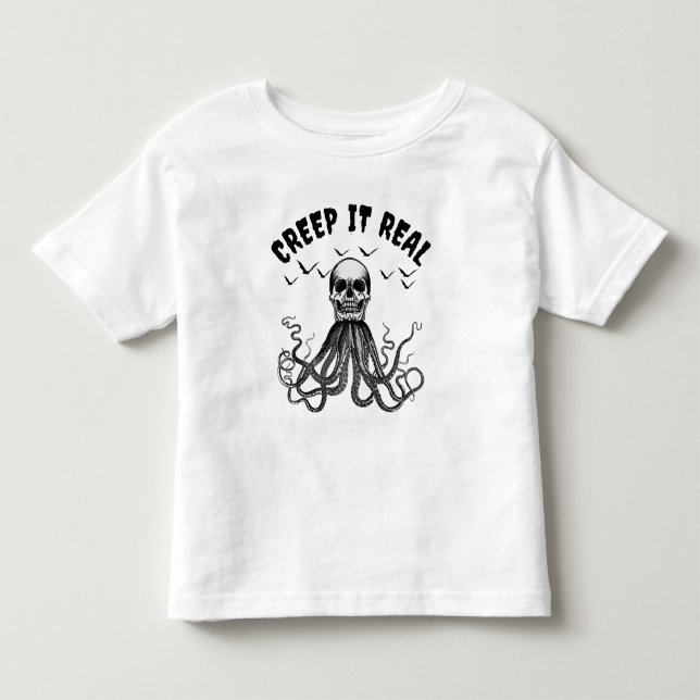 Bebé Camiseta divertida de Halloween con humor gracioso (Anverso)