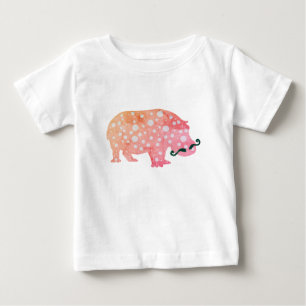 Bebé Camiseta divertida de hipopótamo para niños pequeñ