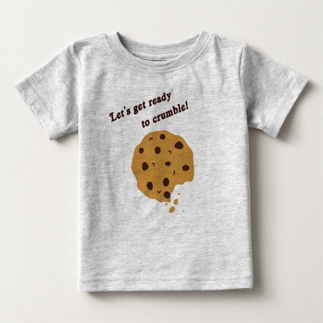 Bebé Camiseta divertida de la galleta de (Anverso)