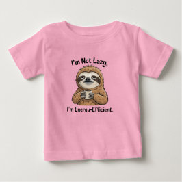 Bebé Camiseta Divertida de Niños de Perezoso – No Soy P