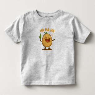 Bebé Camiseta divertida de patata riendo para niños peq