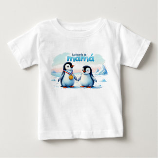 Bebé Camiseta divertida de pingüinos para niña