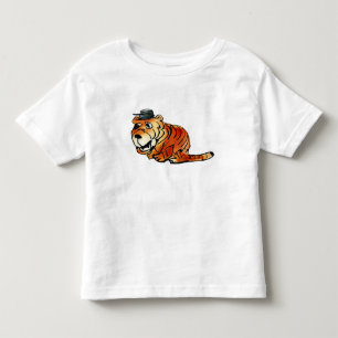 Bebé Camiseta divertida de tigre de dibujos animados pa